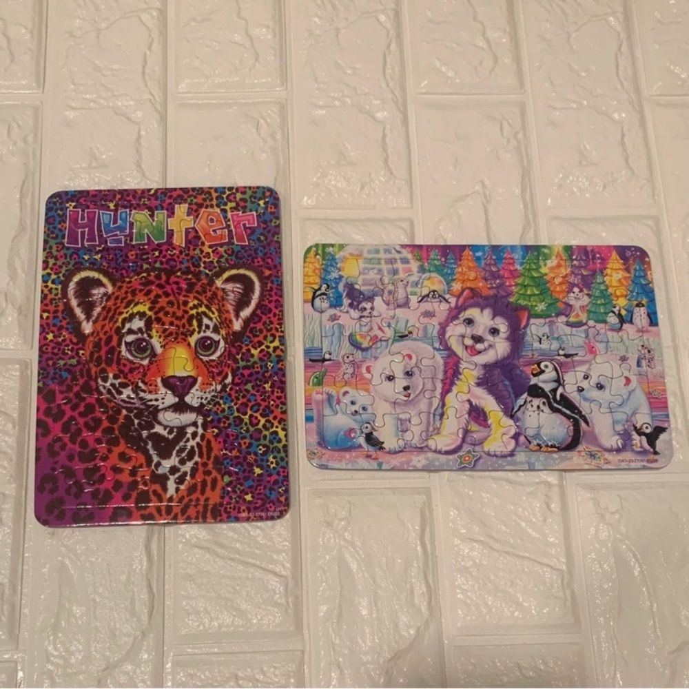 Lisa frank 2 puzzles hunter and wolf